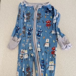 Little Sleepies 3-6 month robot zippy